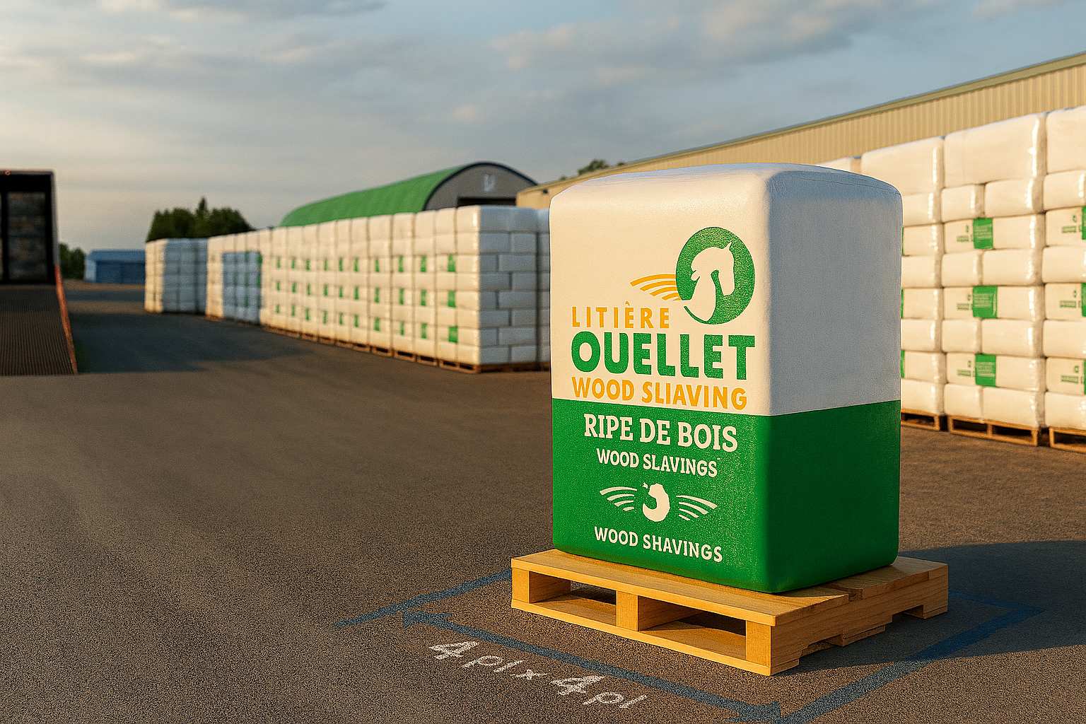 Stockage extérieur des ballots